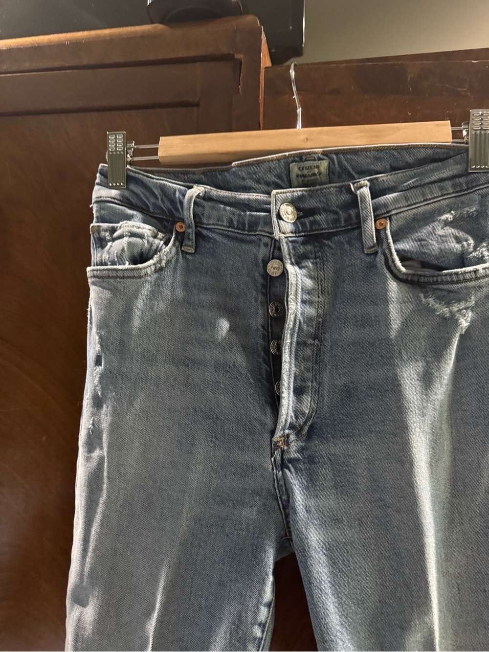 Citizens Of Humanity Light Blue Straight Leg Jeans